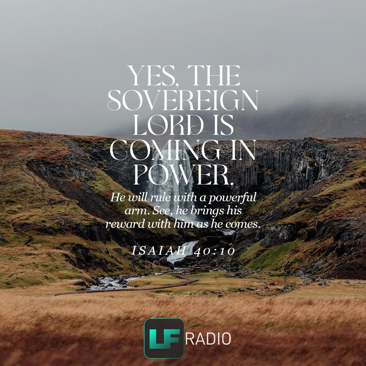 Isaiah 40:10 - Verse of the Day
