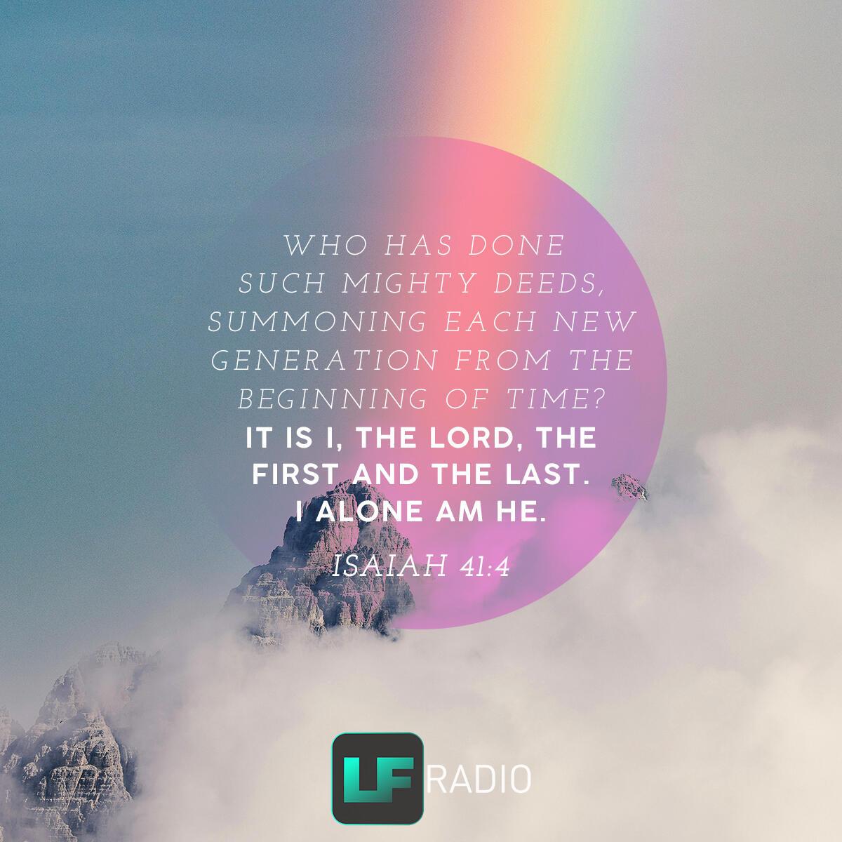 Isaiah 41:4 - Verse of the Day