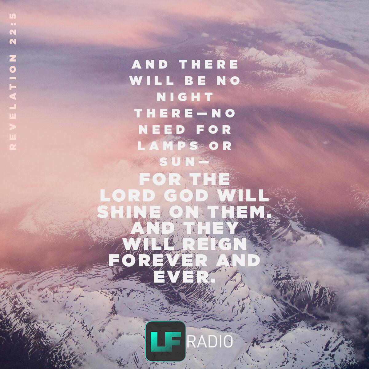Revelation 22:5 - Verse of the Day