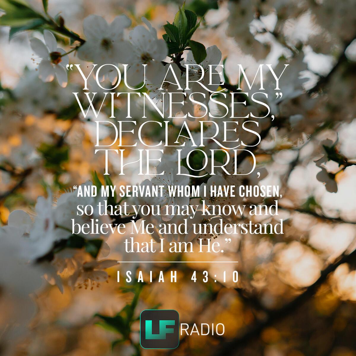 Isaiah 43:10 - Verse of the Day