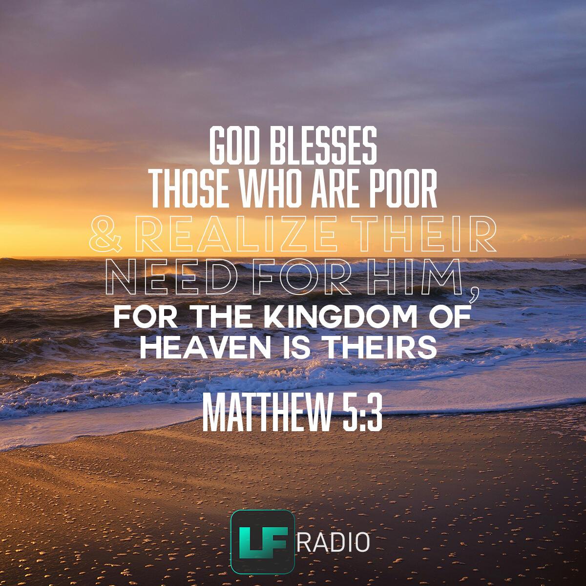 Matthew 5:3 - Verse of the Day