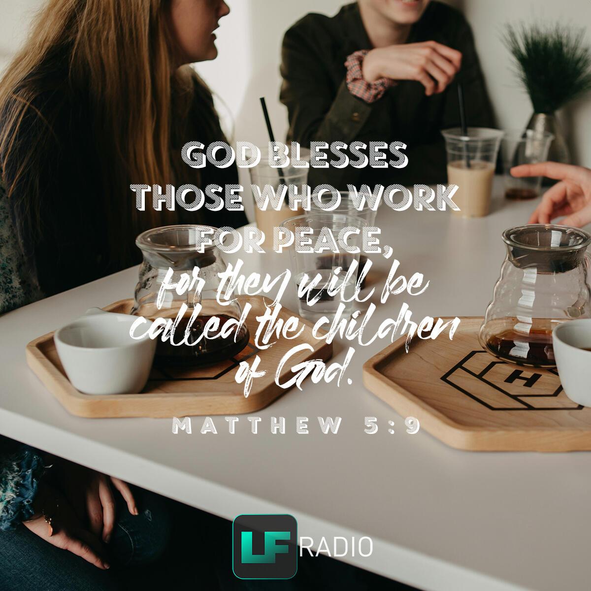 Matthew 5:9 - Verse of the Day
