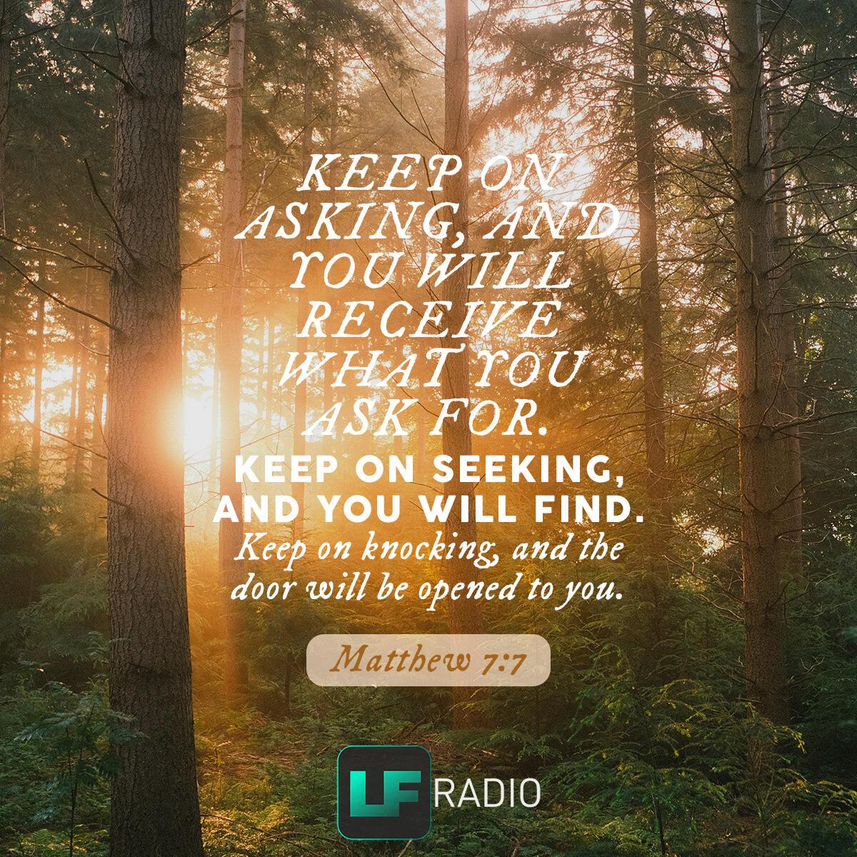 Matthew 7:7 - Verse of the Day