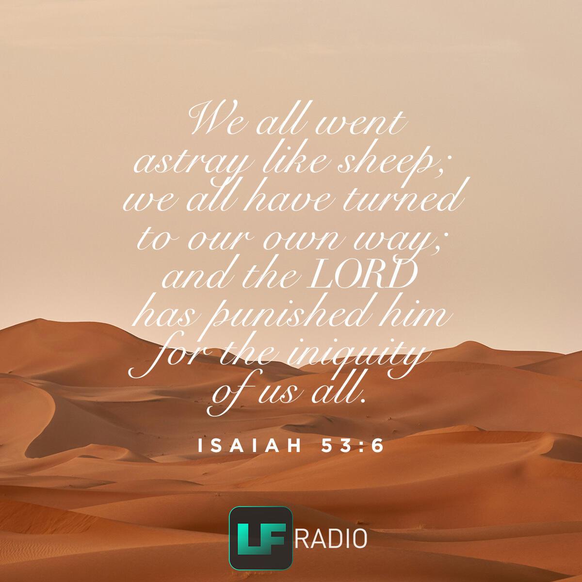 Isaiah 53:6 - Verse of the Day