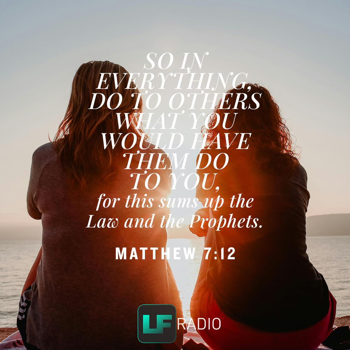 Matthew 7:12 - Verse of the Day