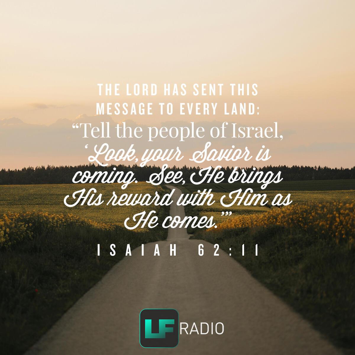 Isaiah 62:11 - Verse of the Day