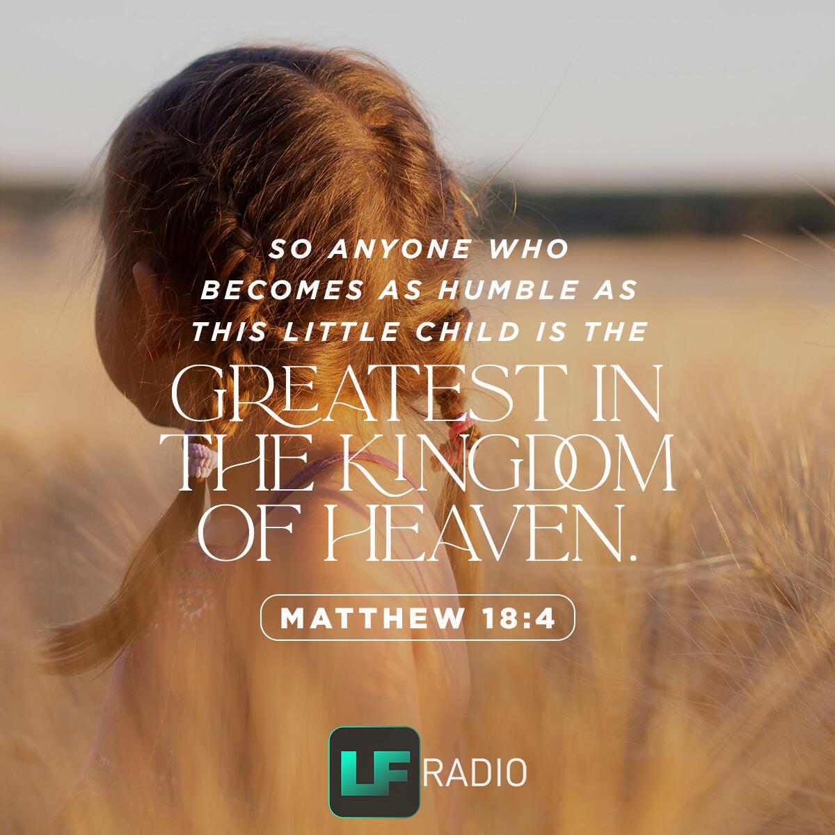 Matthew 18:4 - Verse of the Day