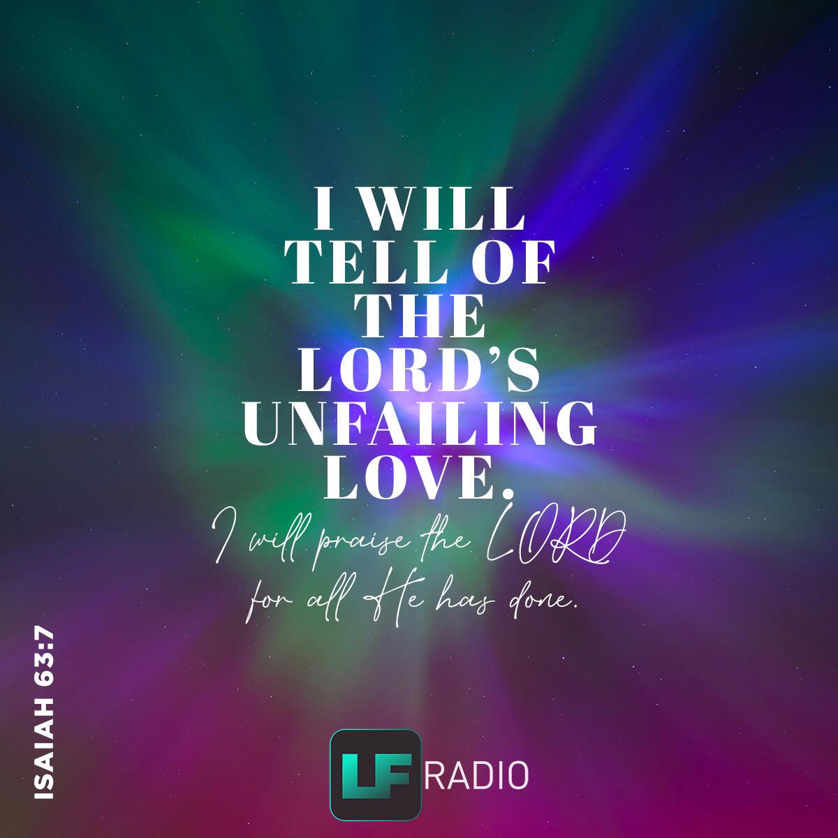 Isaiah 63:7 - Verse of the Day
