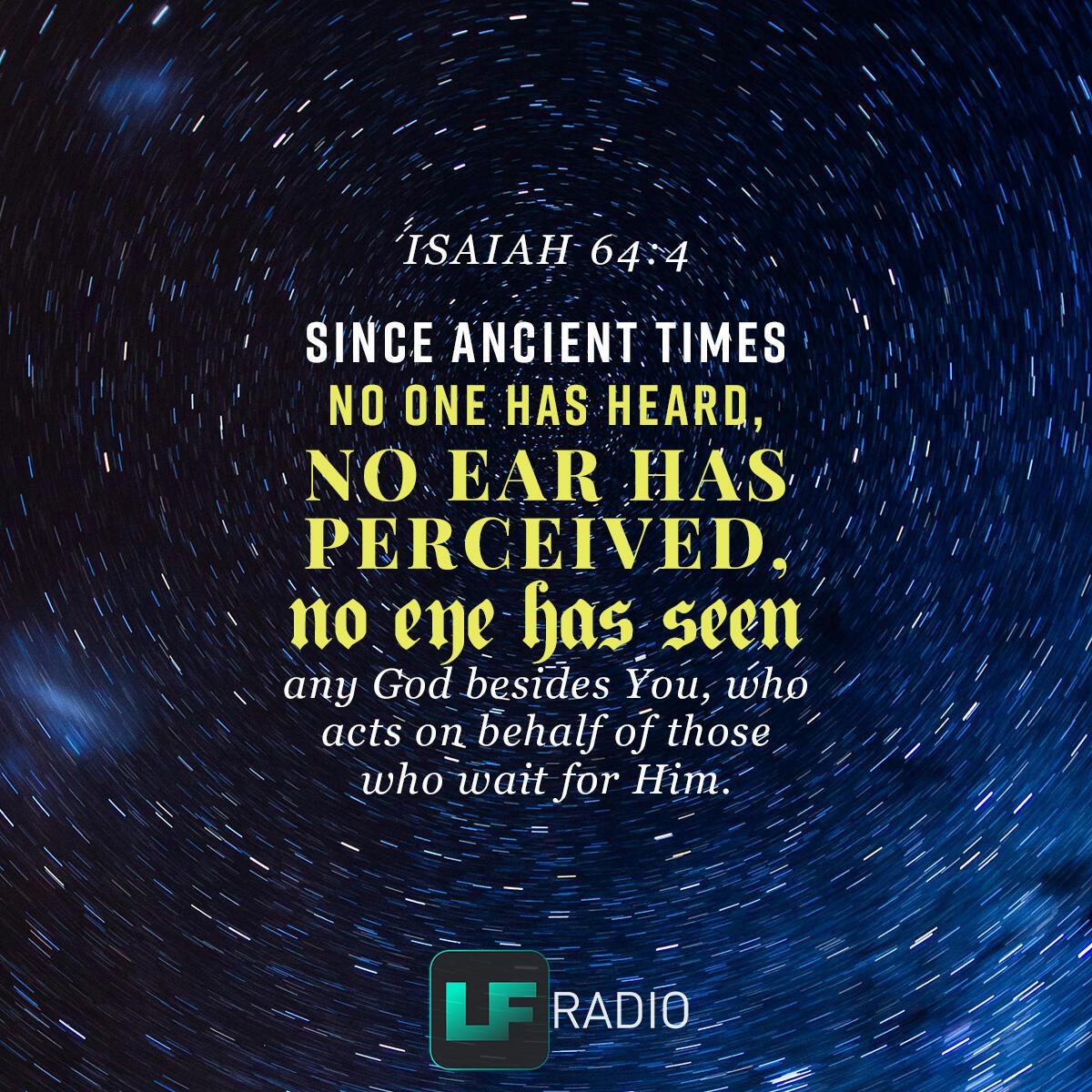 Isaiah 64:4 - Verse of the Day