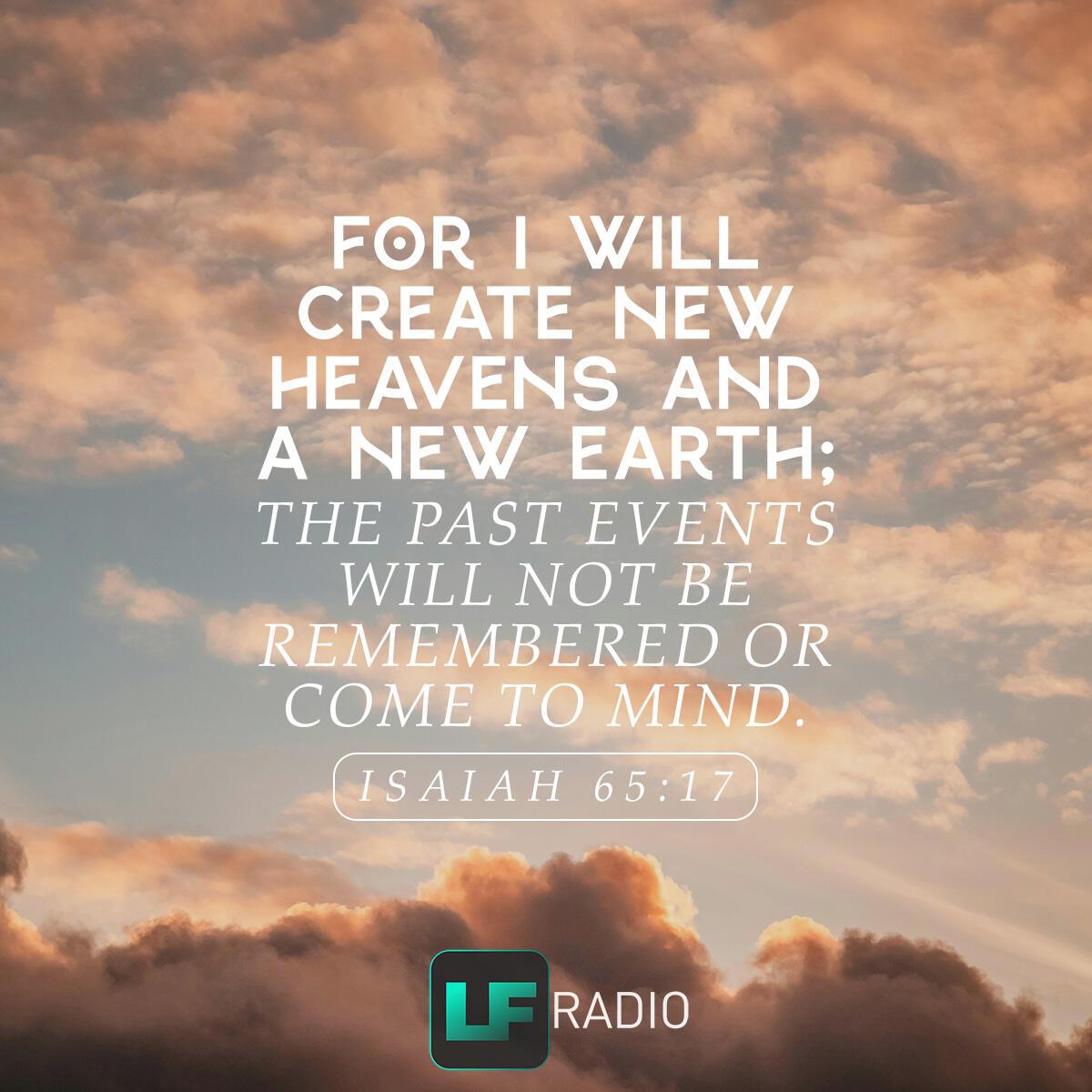 Isaiah 65:17 - Verse of the Day