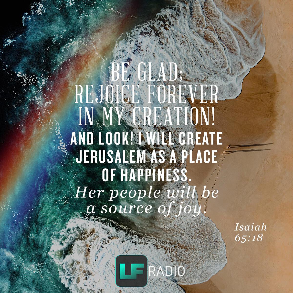 Isaiah 65:18 - Verse of the Day