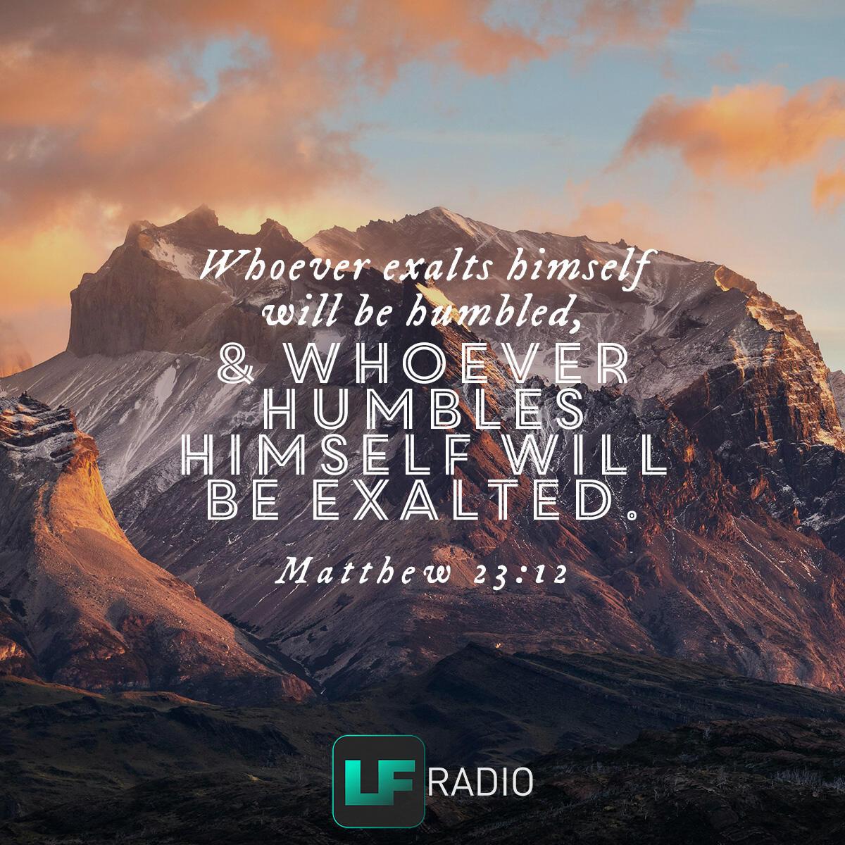 Matthew 23:12 - Verse of the Day