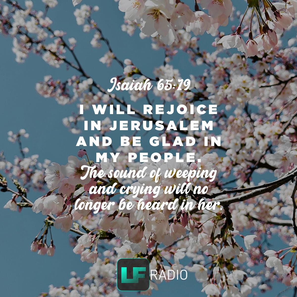 Isaiah 65:19 - Verse of the Day