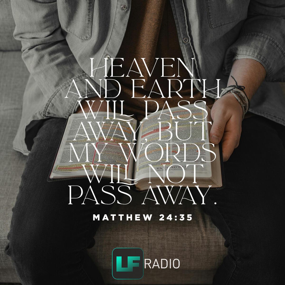 Matthew 24:35 - Verse of the Day