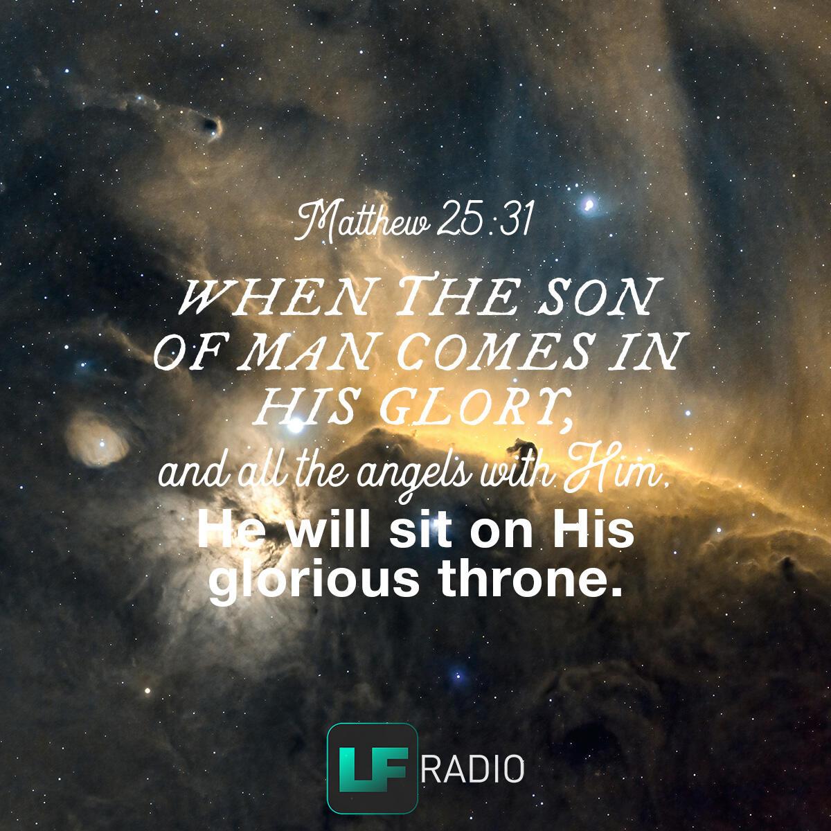 Matthew 25:31 - Verse of the Day