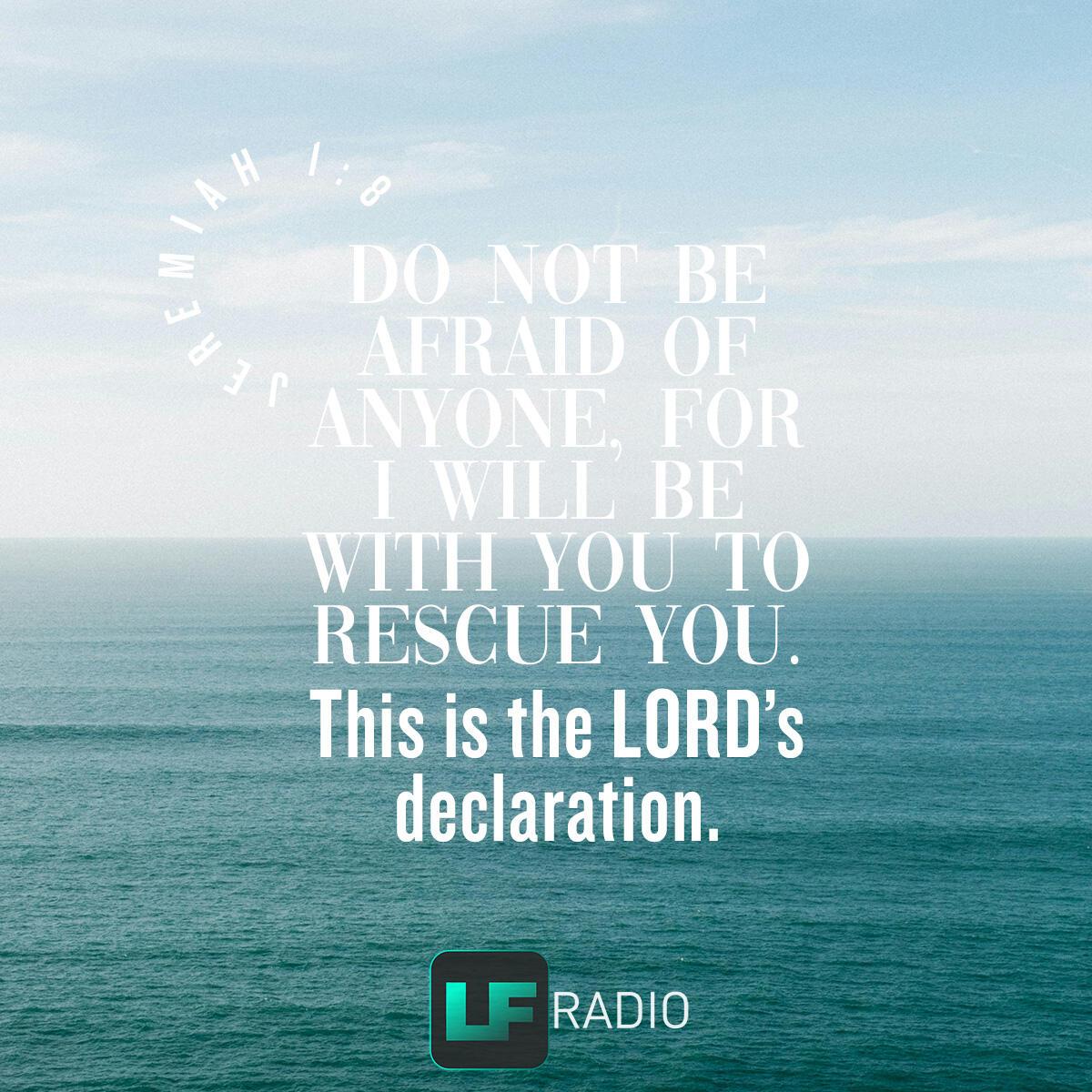 Jeremiah 1:8 - Verse of the Day
