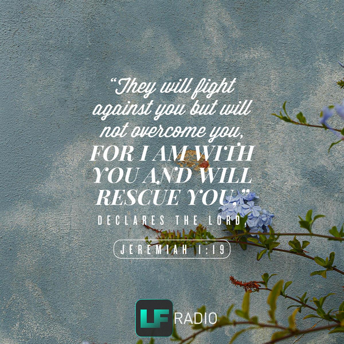 Jeremiah 1:19 - Verse of the Day