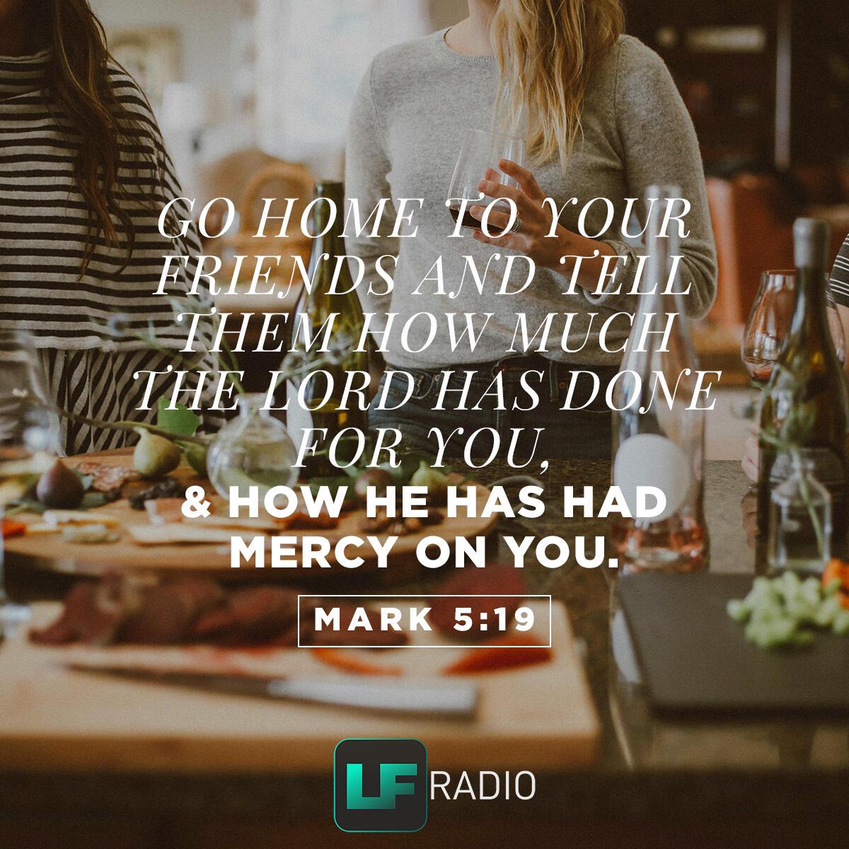 Mark 5:19 - Verse of the Day