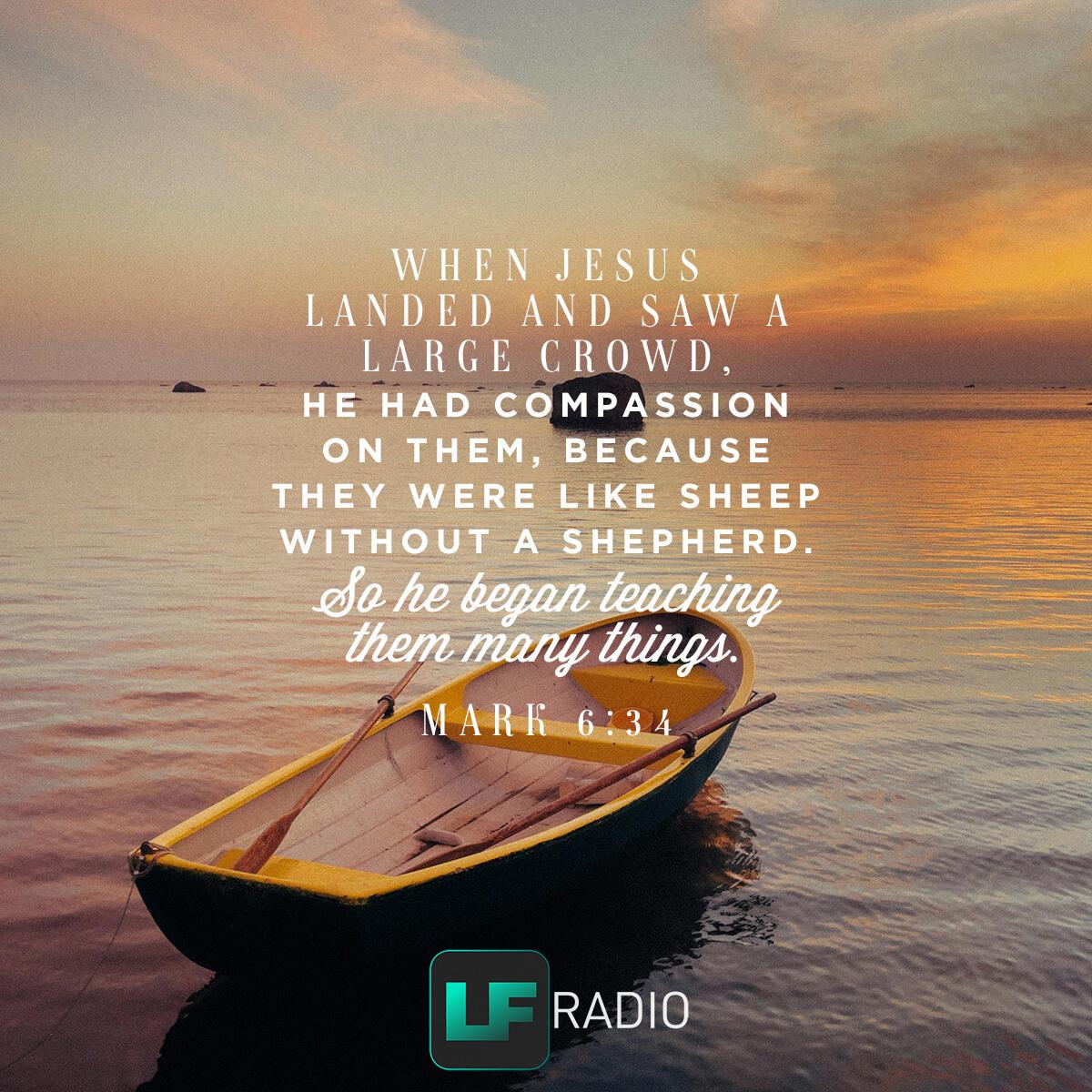 Mark 6:34 - Verse of the Day