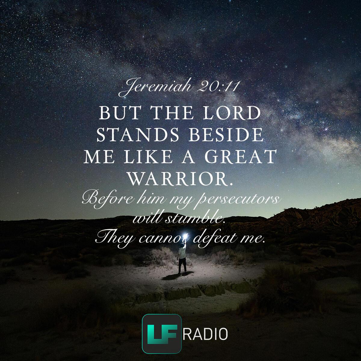 Jeremiah 20:11 - Verse of the Day