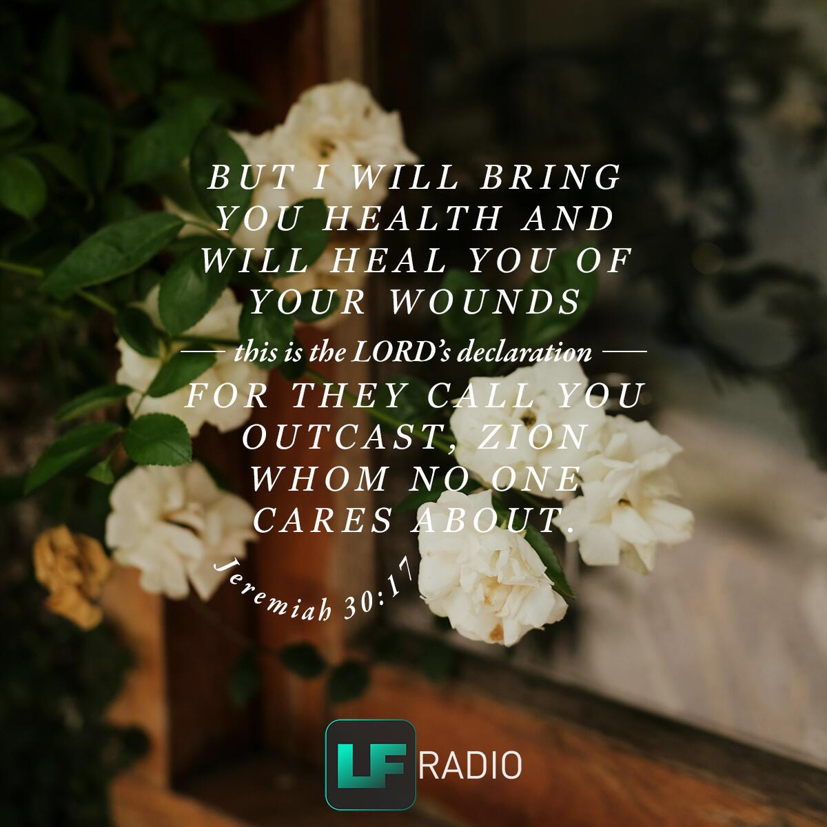 Jeremiah 30:17 - Verse of the Day