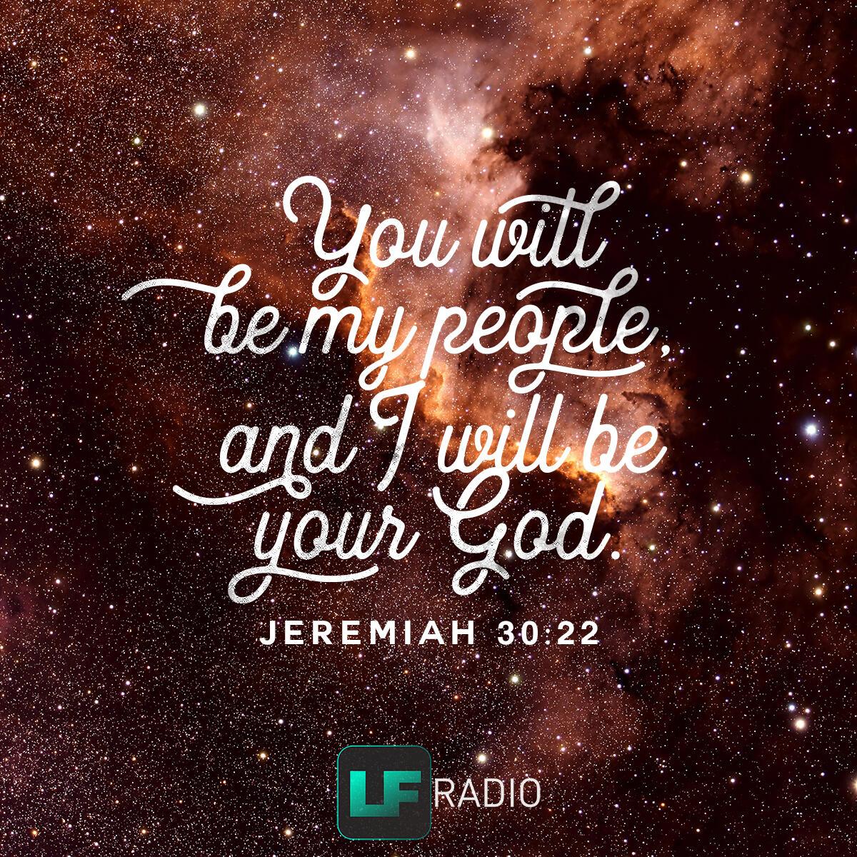Jeremiah 30:22 - Verse of the Day