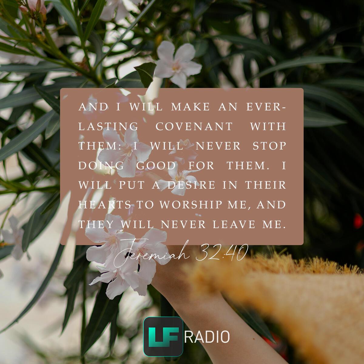 Jeremiah 32:40 - Verse of the Day