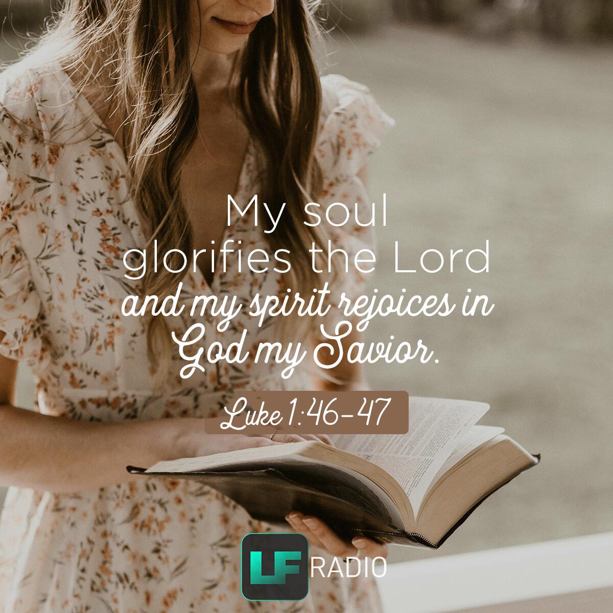 Luke 1:46-47 - Verse of the Day