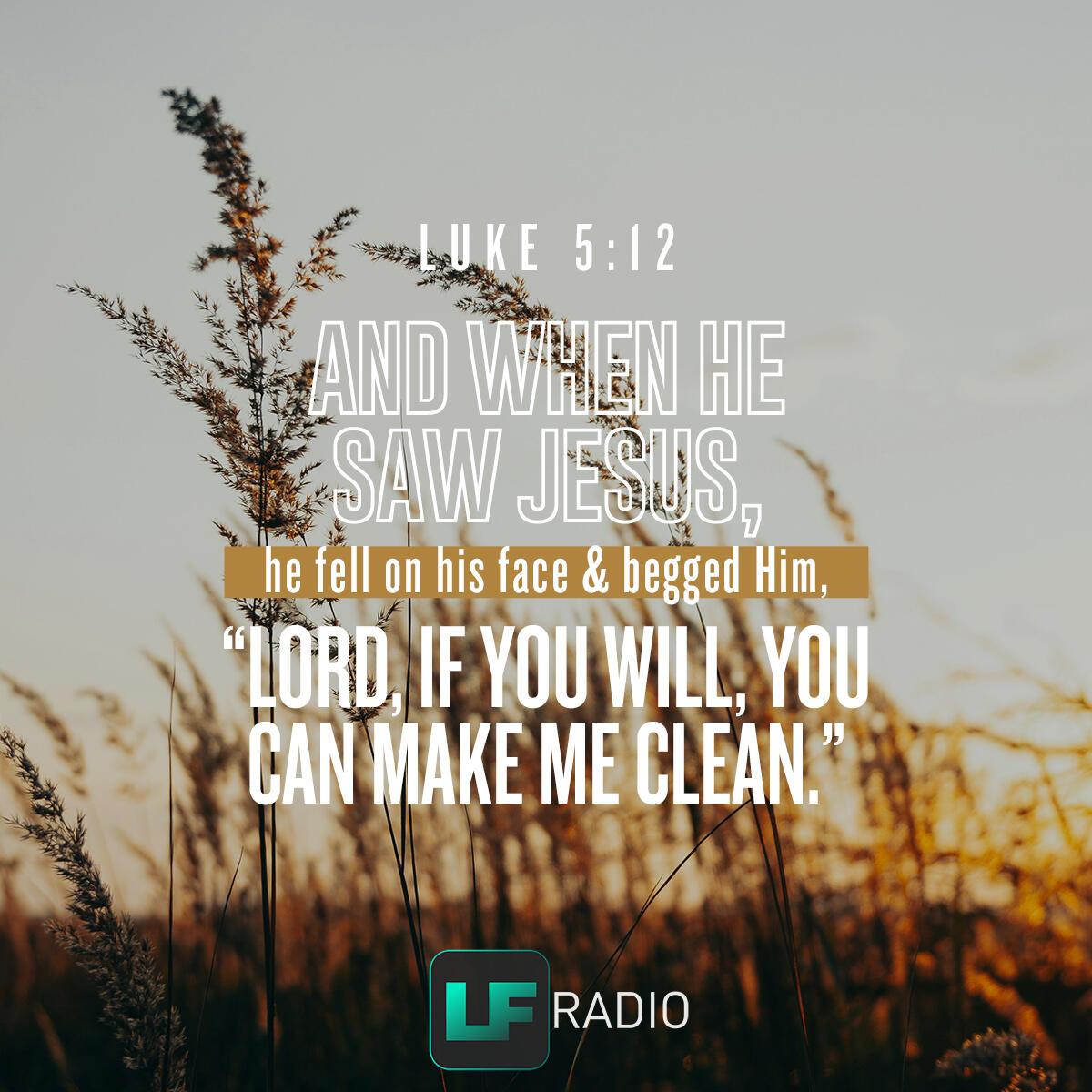 Luke 5:12 - Verse of the Day
