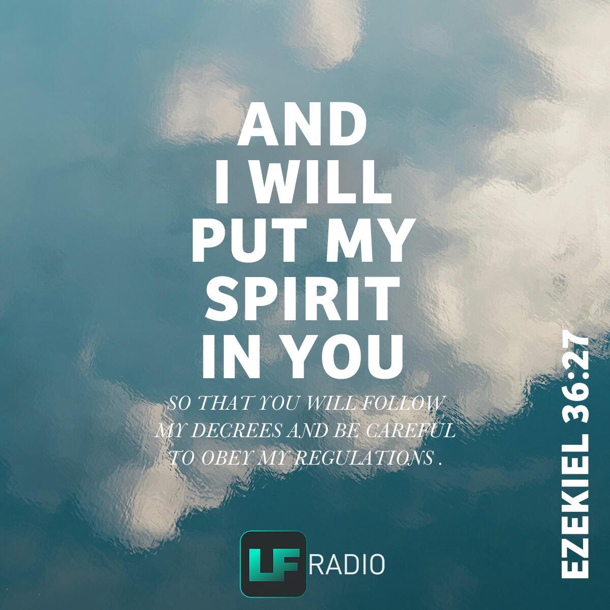Ezekiel 36:27 - Verse of the Day