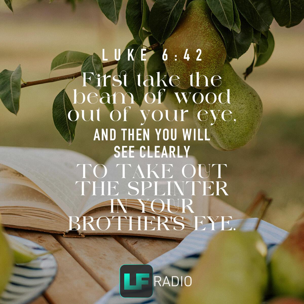 Luke 6:42 - Verse of the Day
