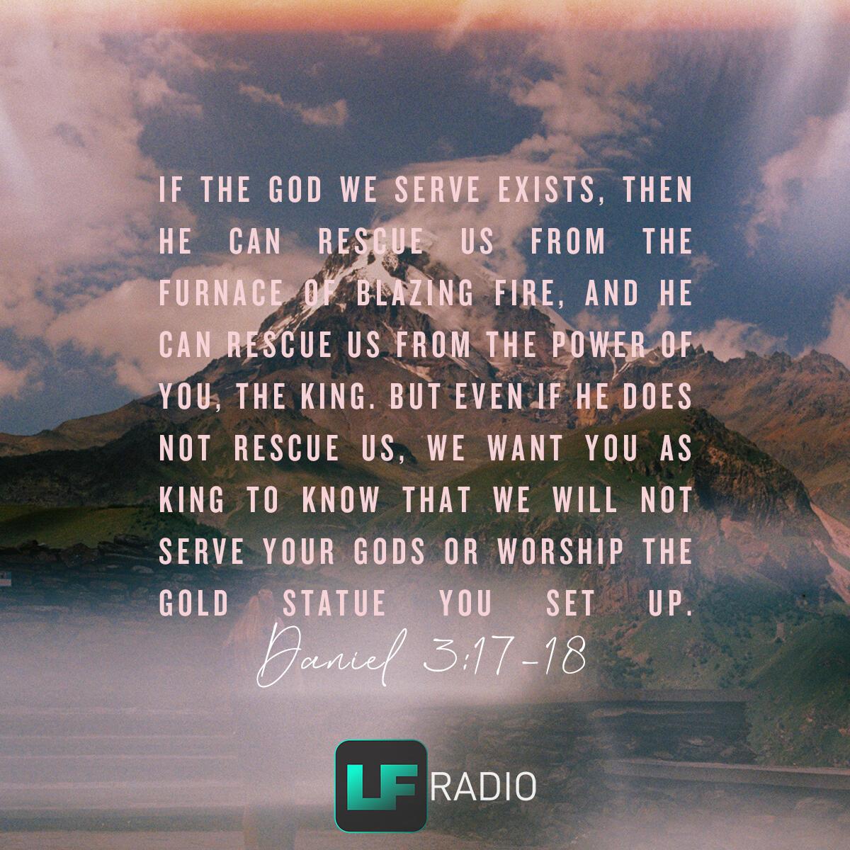 Daniel 3:17-18 - Verse of the Day