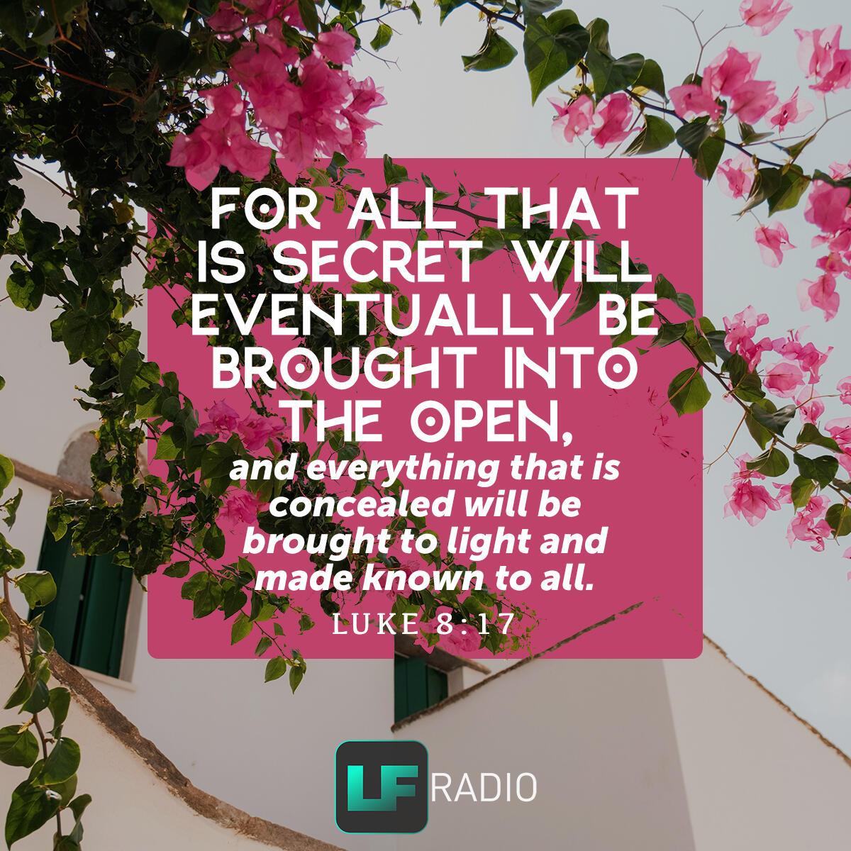 Luke 8:17 - Verse of the Day