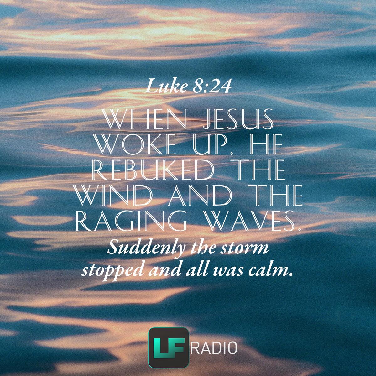 Luke 8:24 - Verse of the Day