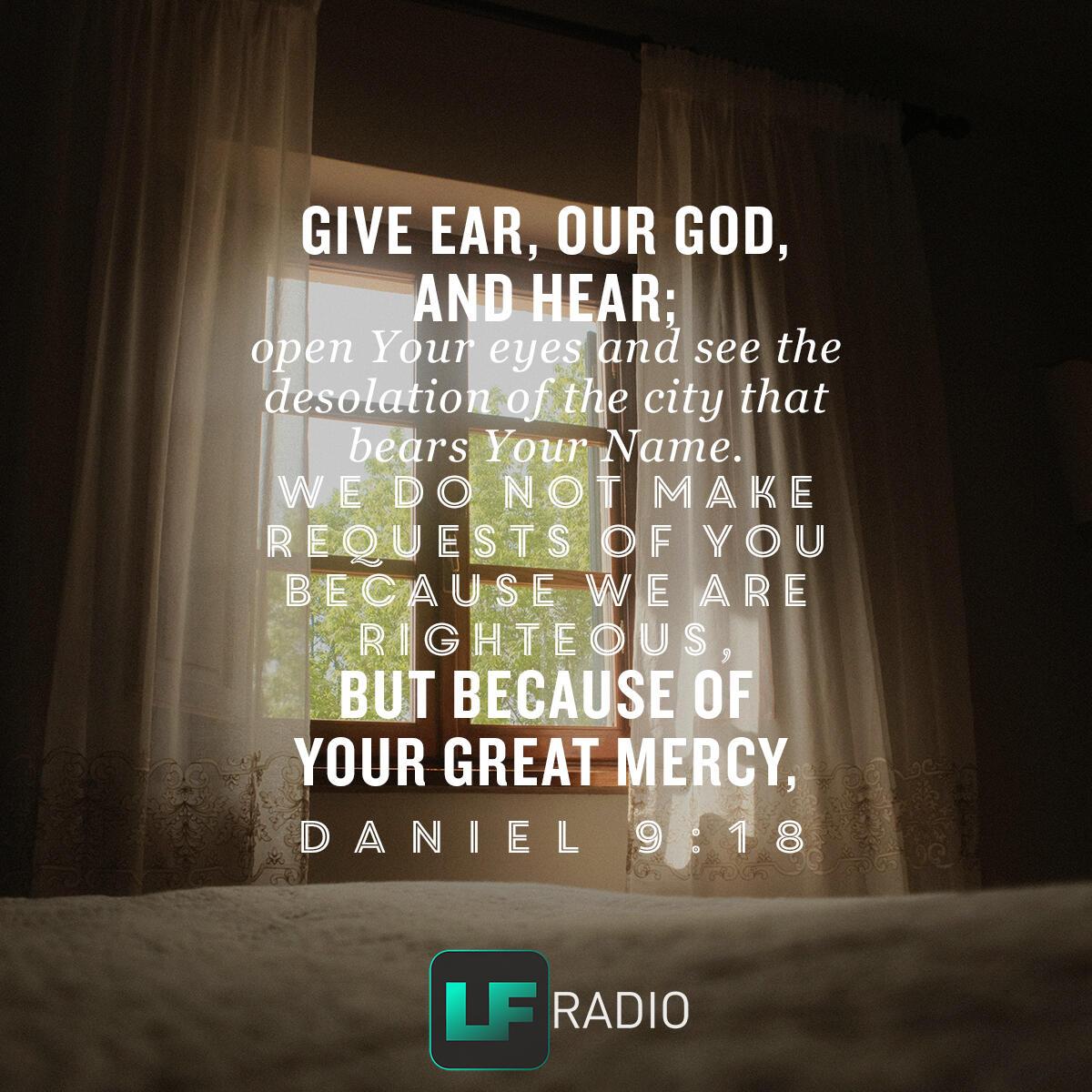 Daniel 9:18 - Verse of the Day