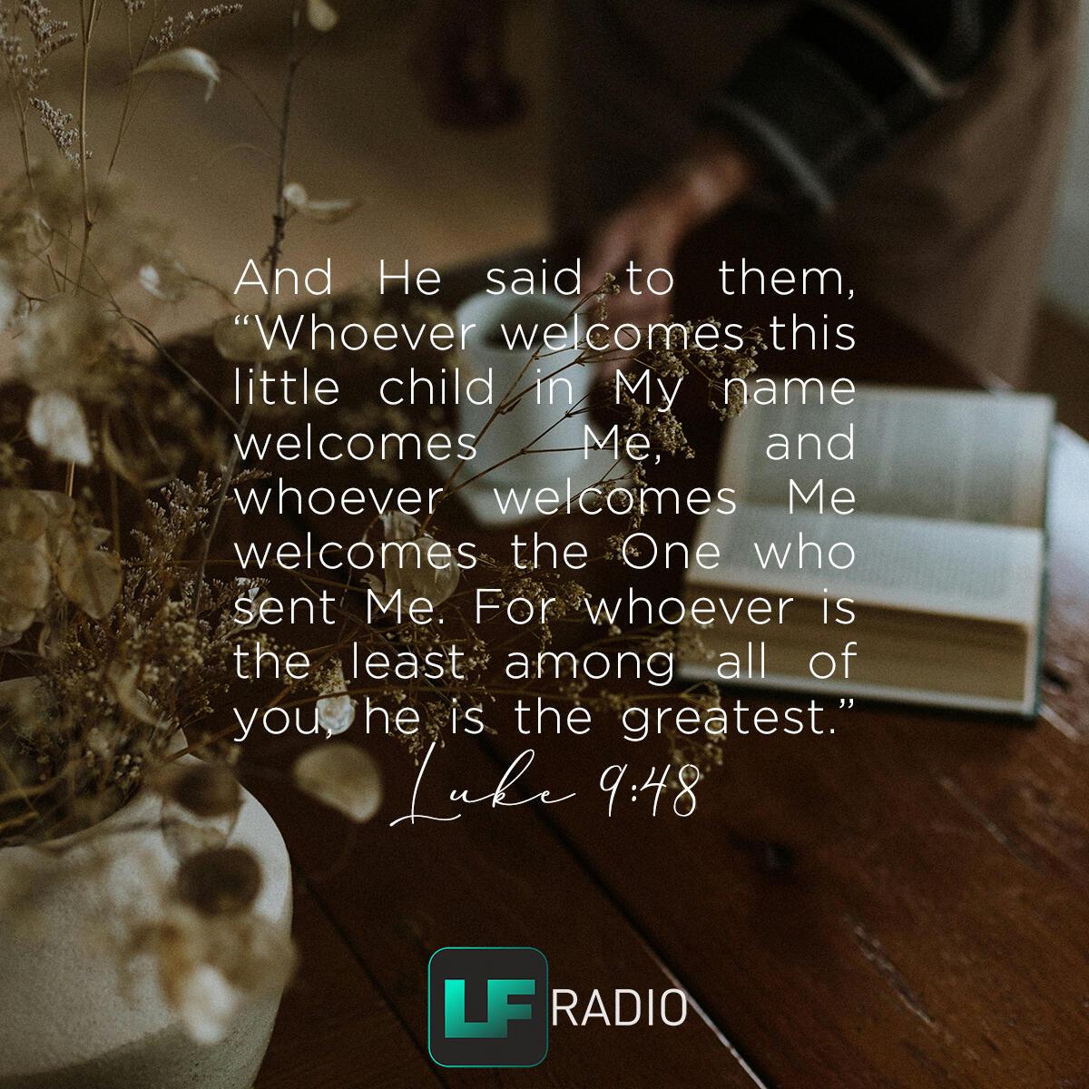 Luke 9:48 - Verse of the Day