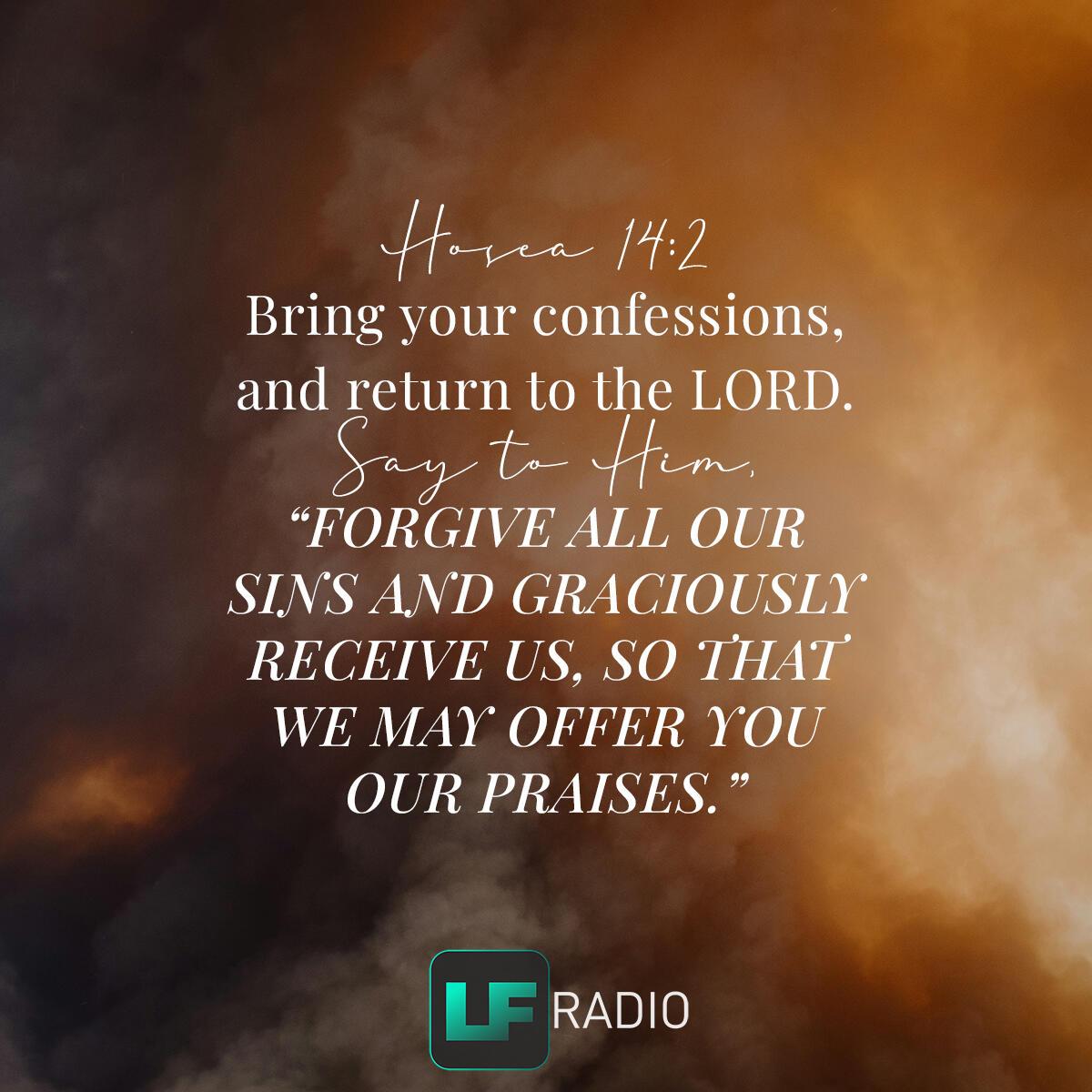 Hosea 14:2 - Verse of the Day