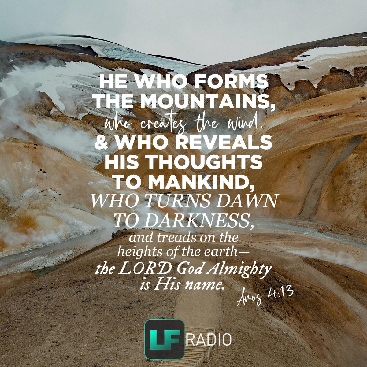 Amos 4:13 - Verse of the Day