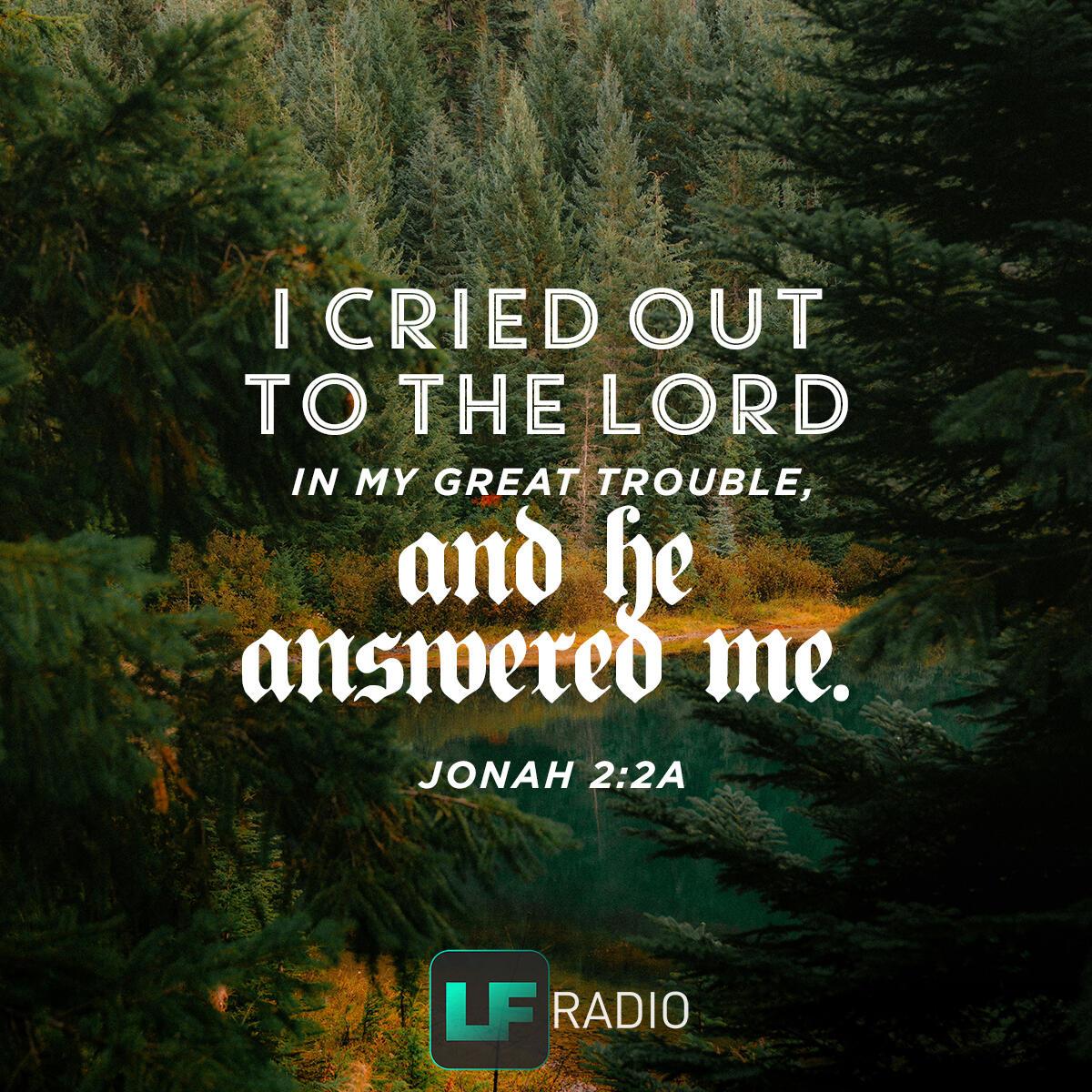 Jonah 2:2a - Verse of the Day