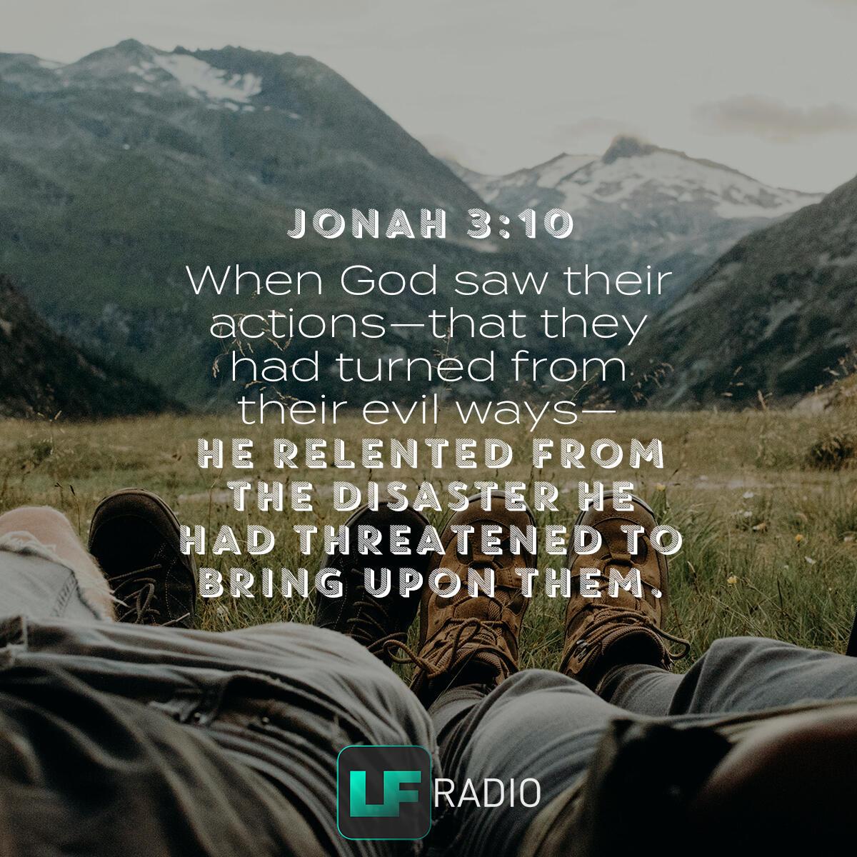 Jonah 3:10 - Verse of the Day