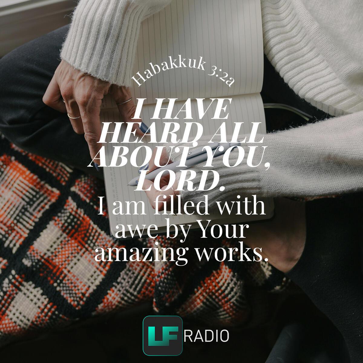 Habakkuk 3:2a - Verse of the Day