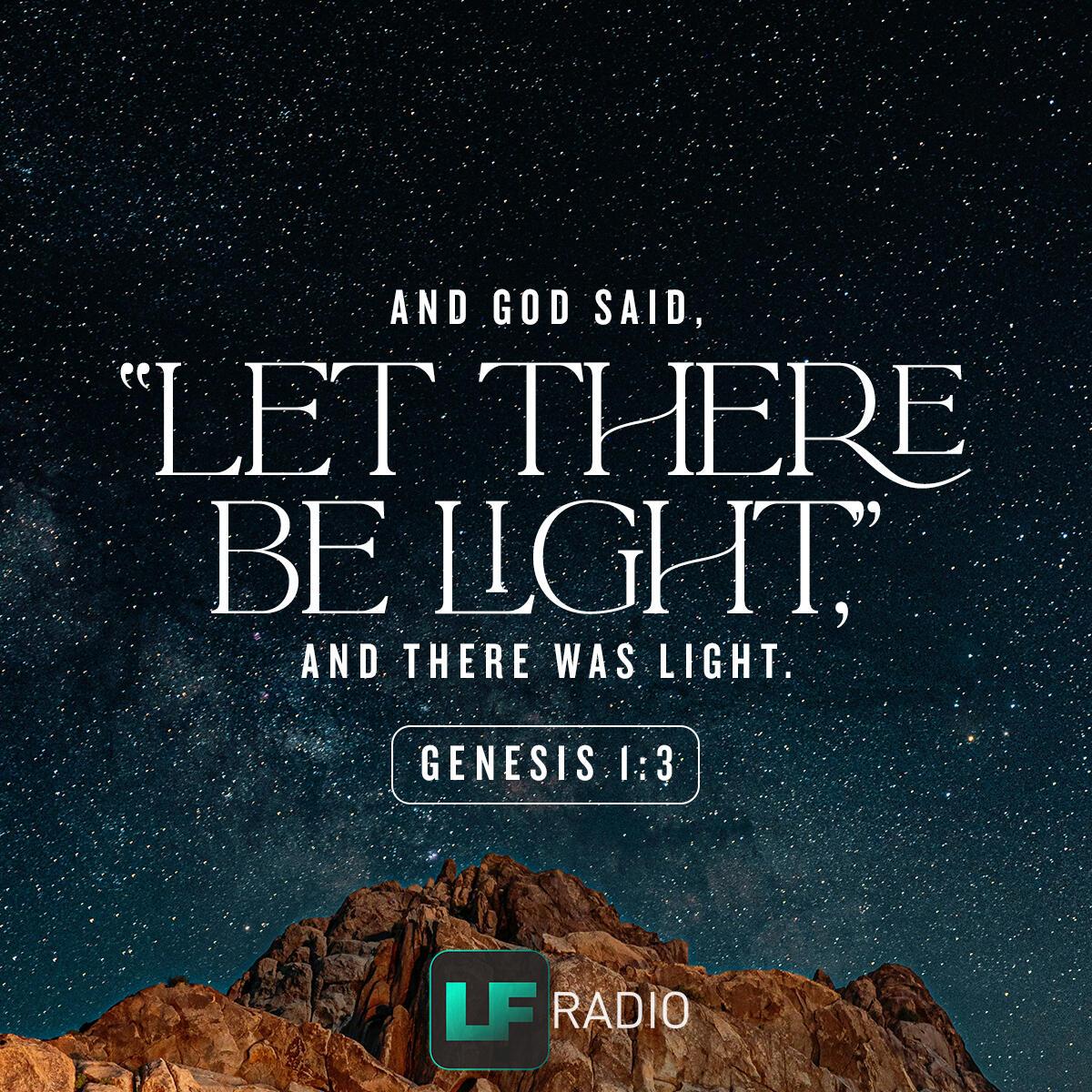 Genesis 1:3 - Verse of the Day