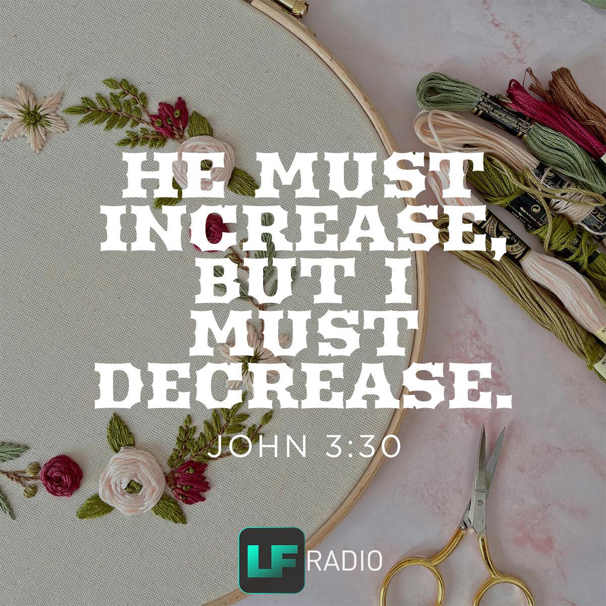 John 3:30 - Verse of the Day