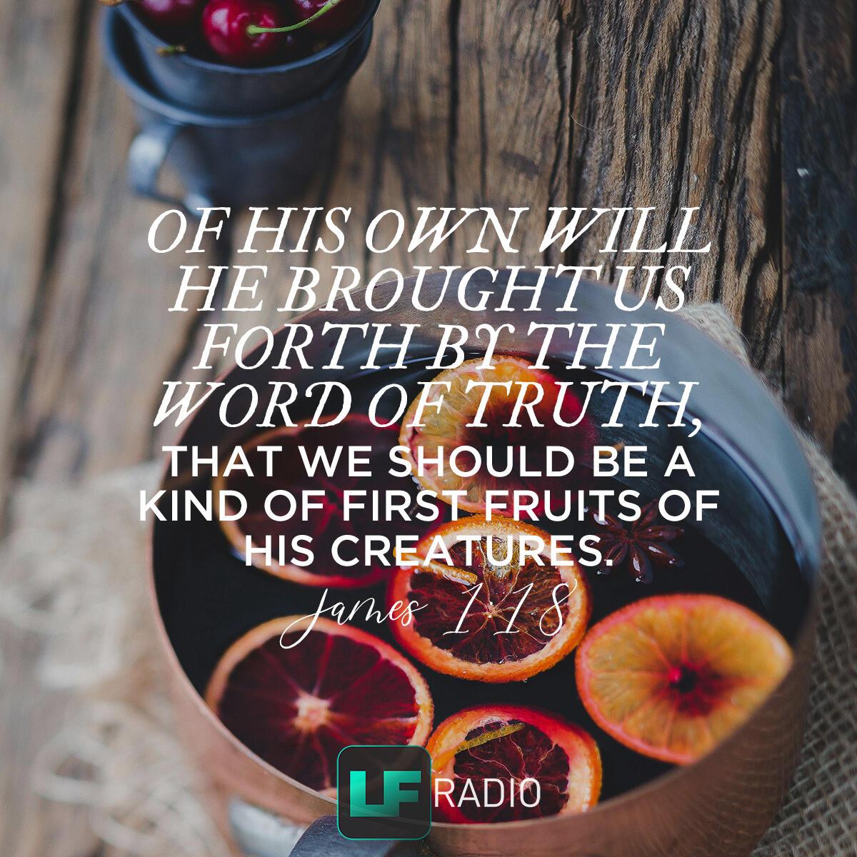 James 1:18 - Verse of the Day