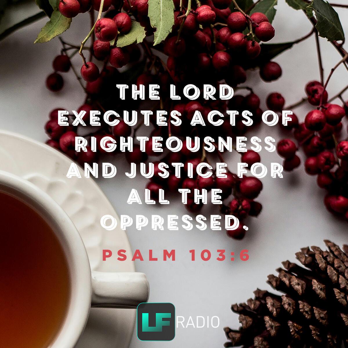 Psalm 103:6 - Verse of the Day