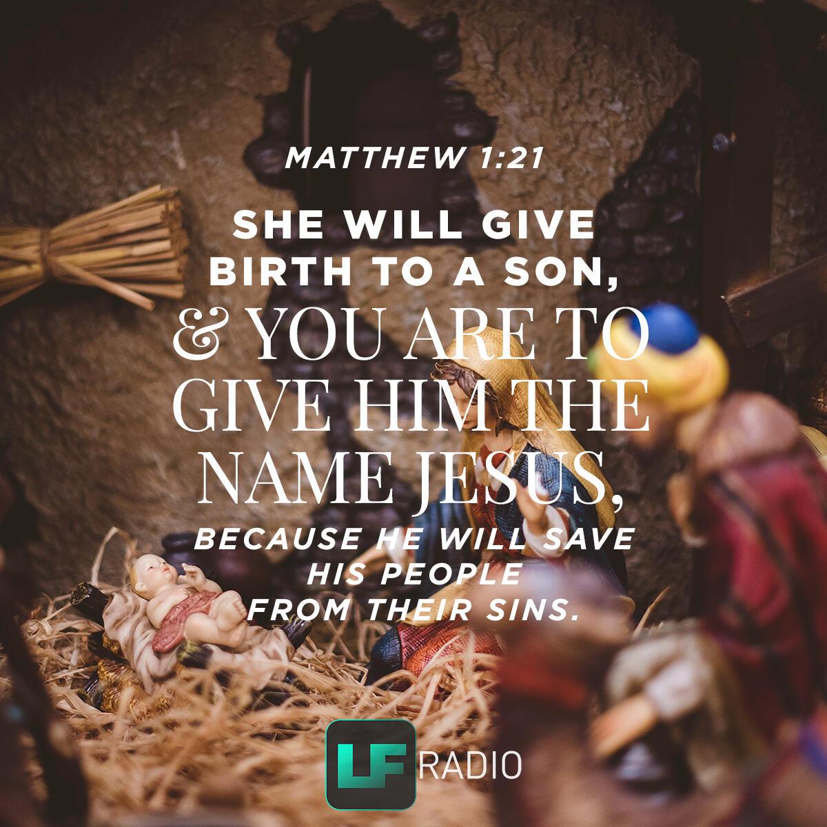 Matthew 1:21 - Verse of the Day