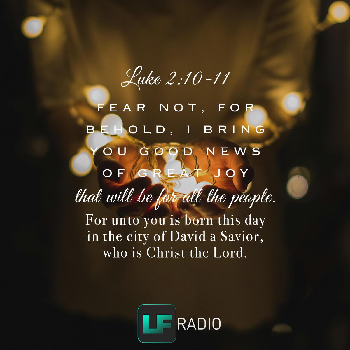 Luke 2:10-11 - Verse of the Day
