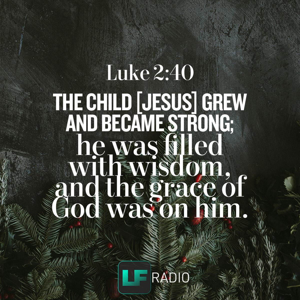 Luke 2:40 - Verse of the Day