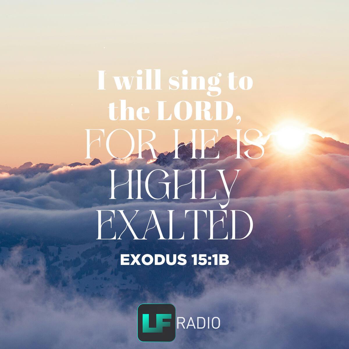 Exodus 15:1b - Verse of the Day
