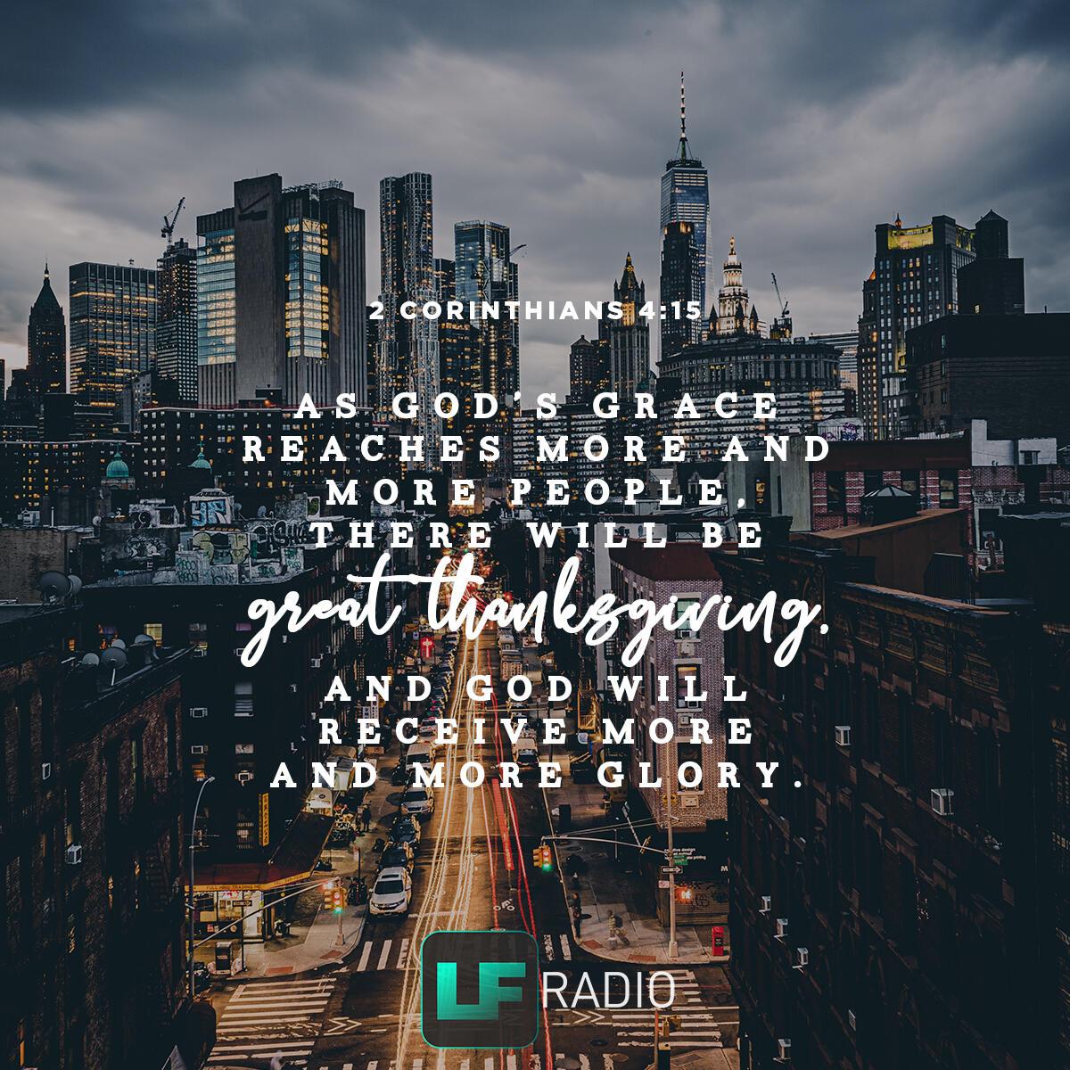 2 Corinthians 4:15 - Verse of the Day